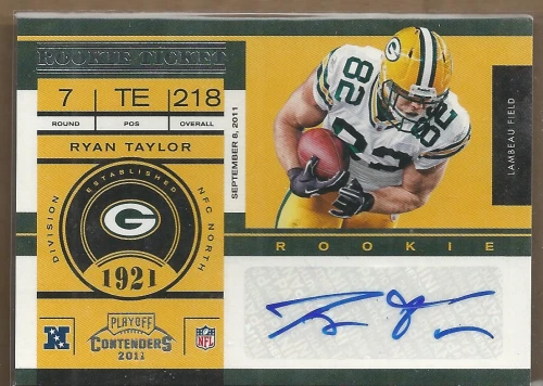 2011 Playoff Contenders #174 Ryan Taylor RC Auto - ROOKIE CARD - Image 1 of 1