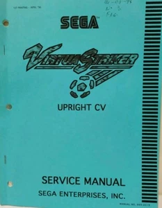 Sega VIRTUA STRIKER SERVICE MANUAL No: 999-0519 - Imagen 1 de 3
