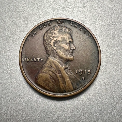 1915-S  LINCOLN CENT   XF DETAILS    SEMI KEY DATE   #3365 Cover
