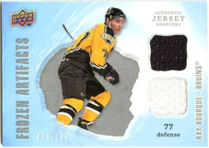 2008-09 Upper Deck Artifacts Dual Relic Silver Ray Bourque #028/100 *BRUINS*