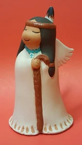Mädchen Engel mit Flügeln - Keramik Figur Südwesten Engel Design 5" Vintage süß. - Bild 1 von 12