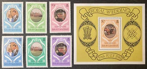 Turks & Caicos Islands 1981 Royal Wedding sets + souvenir sheet MNH - Picture 1 of 1