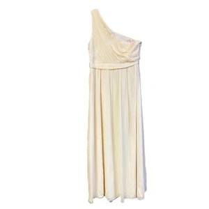 Abito lungo J Crew Kylie Champaign seta chiffon abito da cocktail party donna taglia 10 - Foto 1 di 12