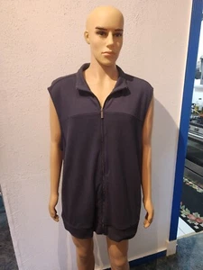 Chaleco suéter PERRY ELLIS azul marino con cremallera completa algodón para hombre nuevo con etiquetas envío gratuito - Imagen 1 de 3
