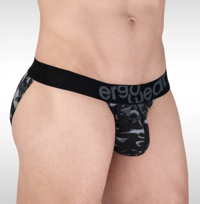 ErgoWear MAX SE Bikini Brief Camo 3D Pouch Micro Mesh Black 1723 130 - Image 1 of 4