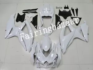 Fit for 2008-2010 GSXR600 GSXR750 Pearl White ABS Injection Bodywork Fairing Kit - Foto 1 di 7