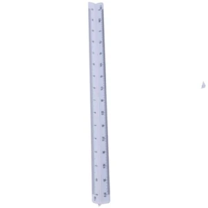Trójkątna plastikowa waga Budynek Projekty wnętrz Rysunek Solidna linijka Narzędzie 30cm - Zdjęcie 1 z 12
