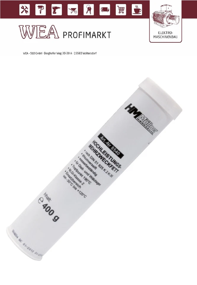 Hochleistungsfett Bootsfett Mehrzweckfett Wellenfett - Bild 1 von 1