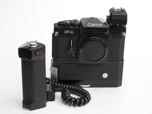Canon antiguo F1 con motor drive MF, empuñadura, acoplador de flash L, VENDEDOR DE EE. UU. "LQK" - Imagen 1 de 11