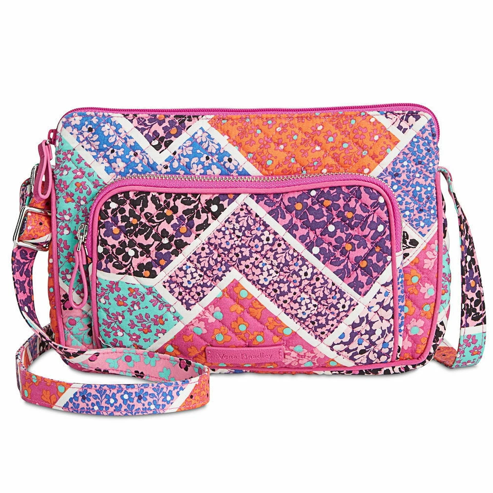 Vera Bradley Iconic RFID Little Hipster Crossbody Bag Modern Medley