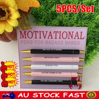 Motivational Badass Pen Set - Motivational Badass Pens Office Gifts AF - image 1 of 4