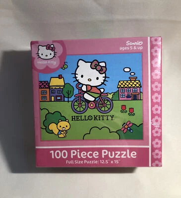 ¡NUEVO! PUZZLE SANRIO HELLO KITTY 100 PIEZAS [PRESSMAN] 12.5" X 15" Foto 1 de 4