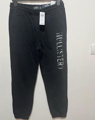 Pantalones deportivos Hollister para hombre forrados de lana relajados pequeños Foto 1 de 4
