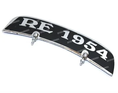 Placa numerada RE 1954 compatible con aleación guardabarros delantero Royal Enfield Foto 1 de 4