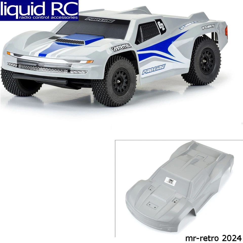 Pro-Line 369814 Pre-Cut Sector Tough-Color Gray Body for ARRMA Fury - Image 1 of 1