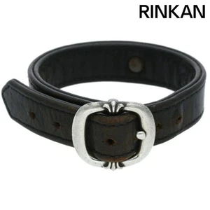 Chrome Hearts GUNSLINGER Gun Slinger Crossball Leather Bracelet Men's Used 604bf - Picture 1 of 6