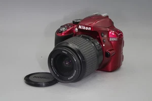 Red Nikon D3300 DSLR 24.2MP + 18-55mm VR Lens  –  S/C 26956 - Picture 1 of 8