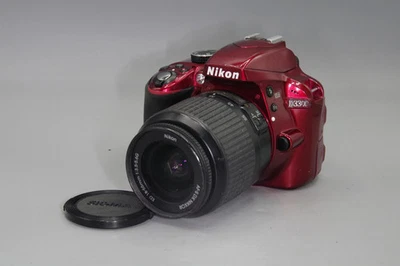 Red Nikon D3300 DSLR 24.2MP + 18-55mm VR Lens  –  S/C 26956 - Image 1 of 4