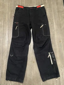 Pantaloni cargo convertibili Y2K Triple Five Soul NYC da uomo a gamba larga taglia 34x32 - Foto 1 di 22