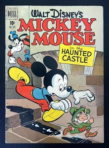 Dell Cuatro Colores #325 Bonita Copia Walt Disney Mickey Mouse el Castillo Embrujado 1951 - Imagen 1 de 5