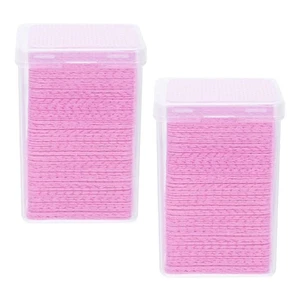 400 piezas removedor de esmalte de uñas pegamento residuo extensión de pestañas toallitas eliminación - Imagen 1 de 12