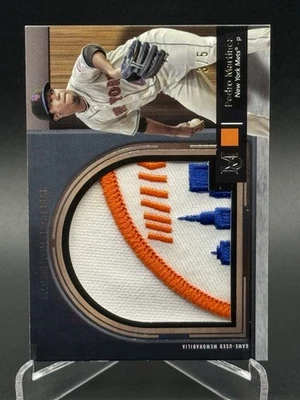 2024 Topps Museum PEDRO MARTINEZ Momentous Material 3/5 Jumbo Game Used Patch - Image 1 of 4
