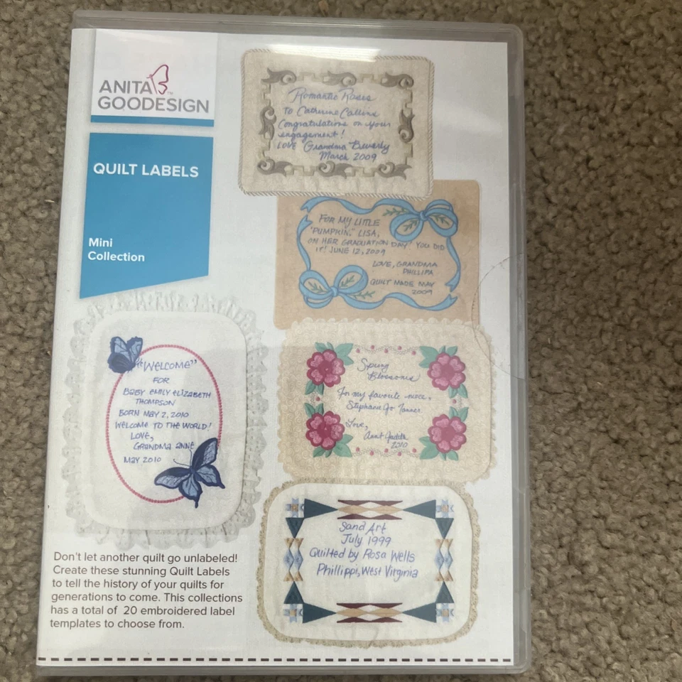 Anita Goodesign Mini Collection - Quilt Labels (CD-ROM) - Image 1 of 1