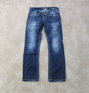 Silver Santorini Capri Jeans Damen 25 Blau Stretch Denim - Bild 1 von 11
