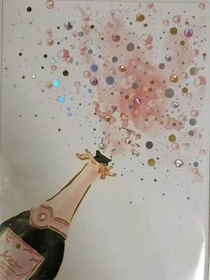 PAPYRUS GEMMED CHAMPAGNE CELEBRATION ALL OCCASIONS CARD - Image 1 of 4
