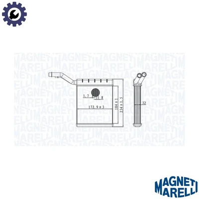 HEAT EXCHANGER INTERIOR HEATING 350218480000 FOR FORD MONDEO/IV/Turnier S-MAX - Изображение 1 из 4