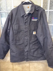 Carhartt Jacket FR Men L Flame Resistant Duck Canvas Quilt Chore Coat Embroidery - Bild 1 von 10