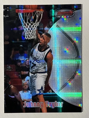 Johnny Taylor 1997-98 Bowman's Best Atomic Refractor RC #114 Orlando Magic - Image 1 of 2