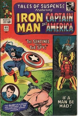 Tales of Suspense #68 (Marvel Comics 1965) en muy buen estado Iron Man, Capitán América Foto 1 de 4