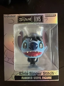 Neu im Karton Kidrobot beflockt Elvis Sängerstich beflockt Vinyl Figur - Bild 1 von 2