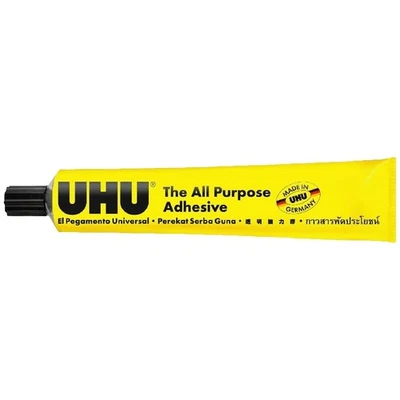 5 x UHU Pegamento Multiusos 125 ml Tamaño Jumbo Tubos Adhesivo Transparente Extra Fuerte