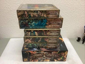 C-MON RUM & BONES: SECOND TIDE LOT- core set, hero packs and promos NIB CM511 - Picture 1 of 14
