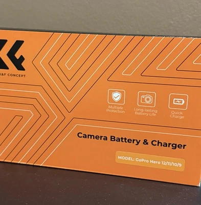 Go pro hero 9, 10, 11, 12 Battery and Charger - Image 1 of 4