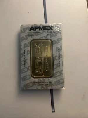 Barra de oro .9999 de 1 oz de APMEX (en exhibición/propulsión de prueba de concepto) Foto 1 de 2