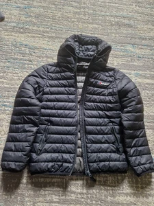 Berghaus Black Hooded Padded Puffer Jacket Boys Age 11-12 waterproof - Picture 1 of 6