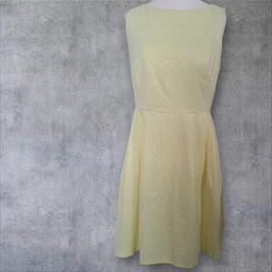 Super Cute Yellow F&F Sleeveless, Round Neck Dress with pockets. Size 12. - Picture 1 of 3
