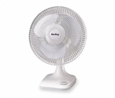 Air King 12 Inch 1/50Hp 3 Speed Commercial Grade Oscillating Table Fan - Image 1 of 4