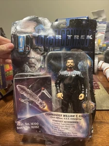 1996 Playmates Star Trek First Contact Commander William T. Riker Figure Damaged - Picture 1 of 5