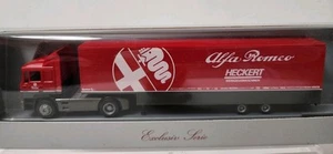 Herpa 181334 HO MAN Tractor Alfa Romeo Heckert Racing Transporter 1:87 NEW - Picture 1 of 1