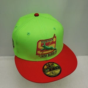 New Era MyFitteds Saginaw Jack Rabbits MILB "Bucky O'Hare” Inspired Fitted 7 1/4 - Picture 1 of 6
