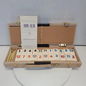Vtg Rumi-Blok The Happy Face Game Rummikub Complete 106 Bricks And Case - Picture 1 of 10