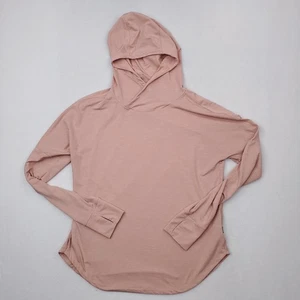 REI Co-op Sahara Shade Hoodie Womens Large Peach Pullover Thumbholes Sweater - Picture 1 of 13