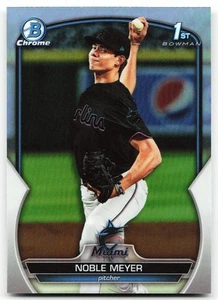🔥 2023 Bowman Draft #BDC-6 Noble Meyer REFRACTOR - Picture 1 of 2