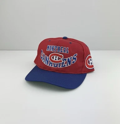 De colección Años 90 NHL Montreal Canadiens Hockey Snapback Gorra Gorra - Gorra G Foto 1 de 4