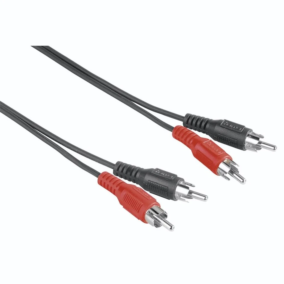 Hama Audio-Kabel 2 Cinch-Stecker - 2 Cinch-Stecker 5 Meter 205087 KK2 Neu Ovp