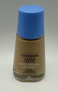 COVERGIRL Clean Matte Liquid Foundation 553 Sand Beige New Sealed - Picture 1 of 2